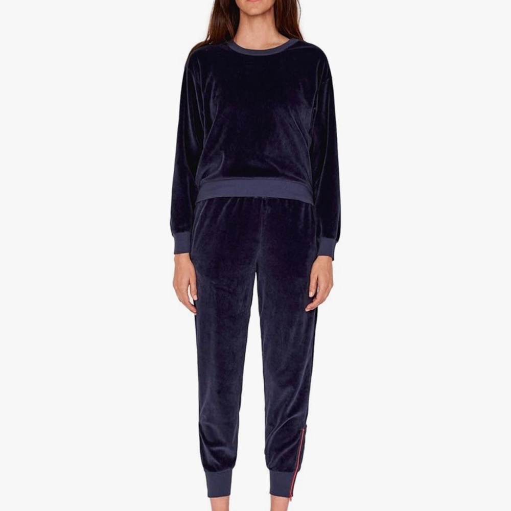 NWT SUNDRY Women's Side Zip Velour Sweatshirt Size 3 (Large)